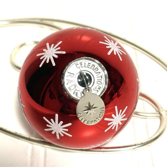 Christopher Radko Glass Ornaments  Set Of 16 Celebrations Red Glass Snowman - Picture 6 of 7